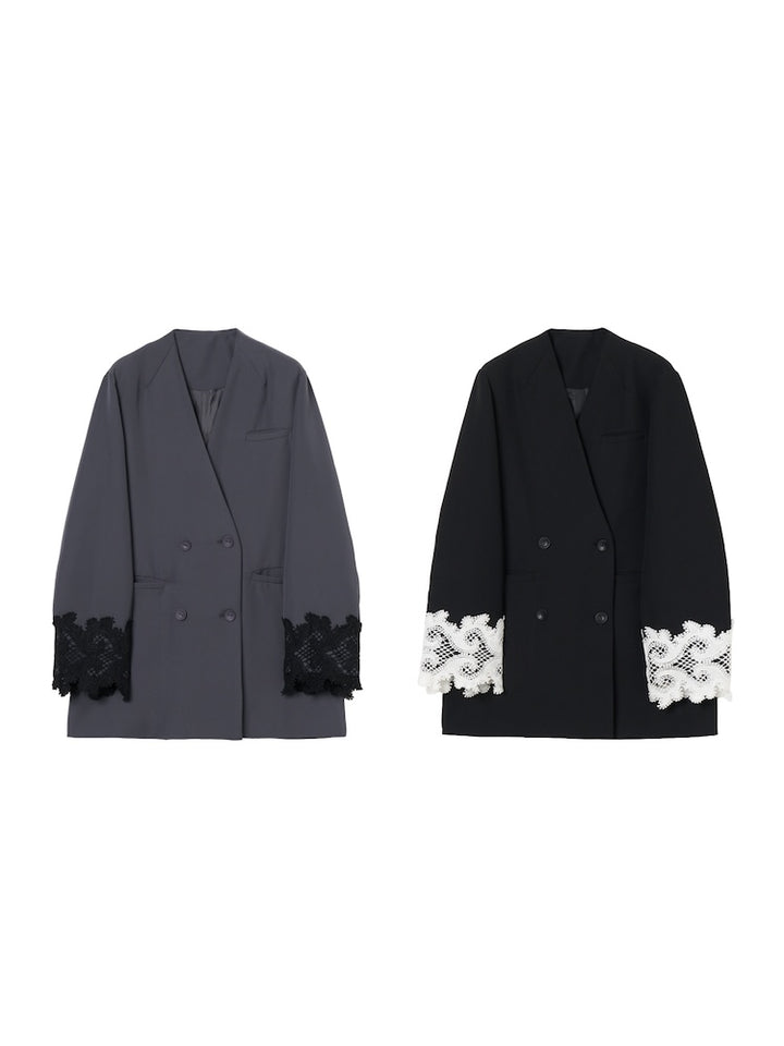 Lace Cuff Over Jacket