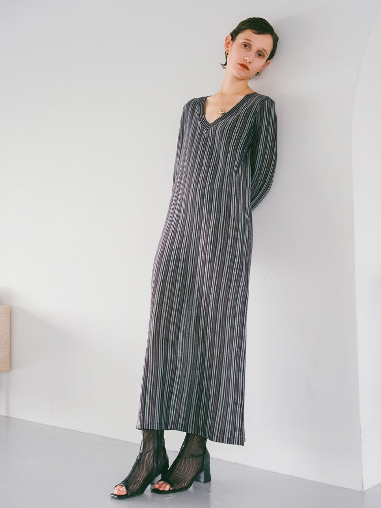 Striped Glitter Dress