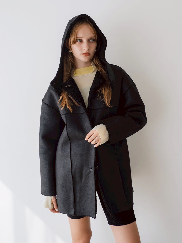 Reversible Hooded Coat