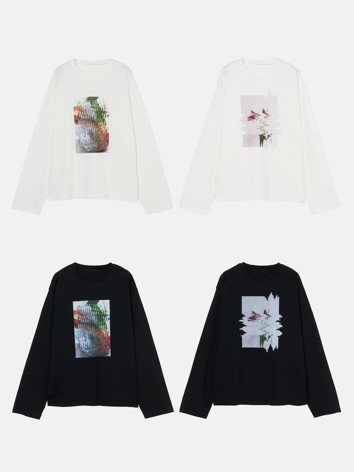 Flower Photo Long Tee