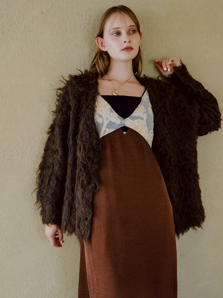 【11月お届け】Carl Shaggy Knit Cardigan