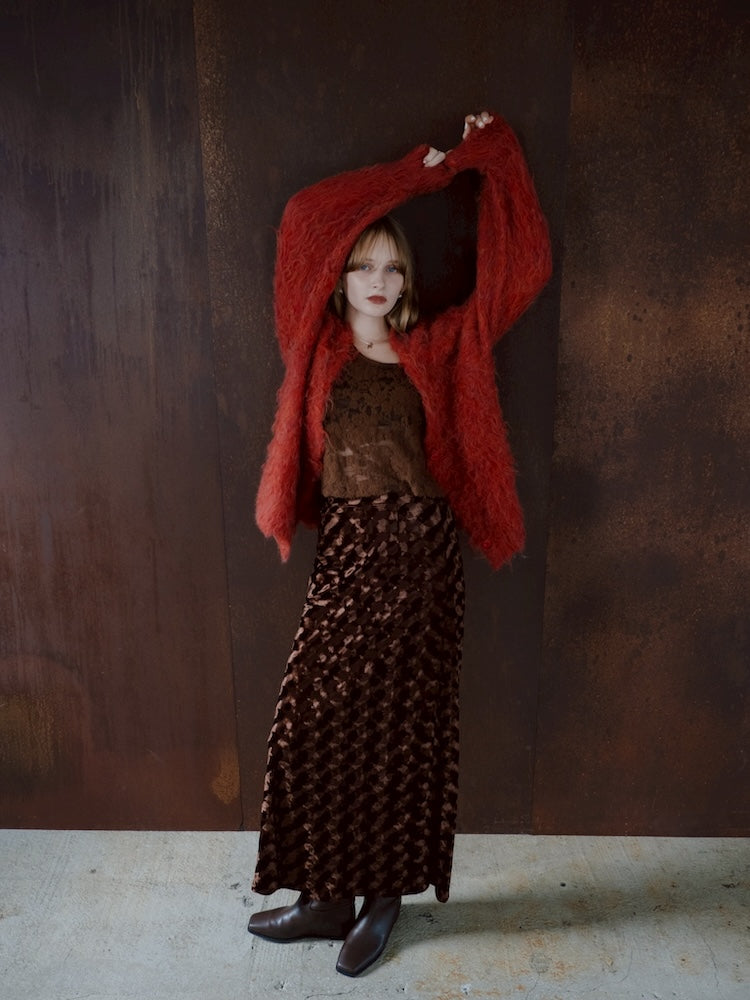 【11月お届け】Carl Shaggy Knit Cardigan