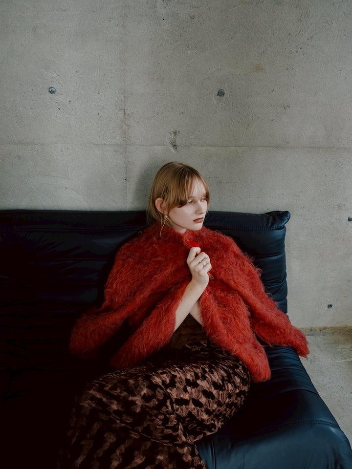 【11月お届け】Carl Shaggy Knit Cardigan