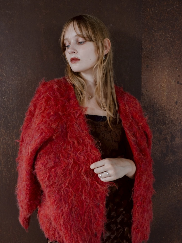 【11月お届け】Carl Shaggy Knit Cardigan