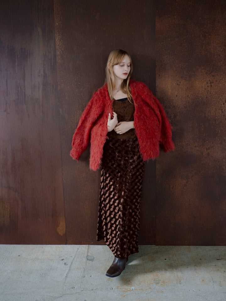 【11月お届け】Carl Shaggy Knit Cardigan