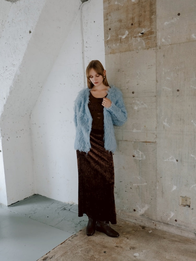 【11月お届け】Carl Shaggy Knit Cardigan