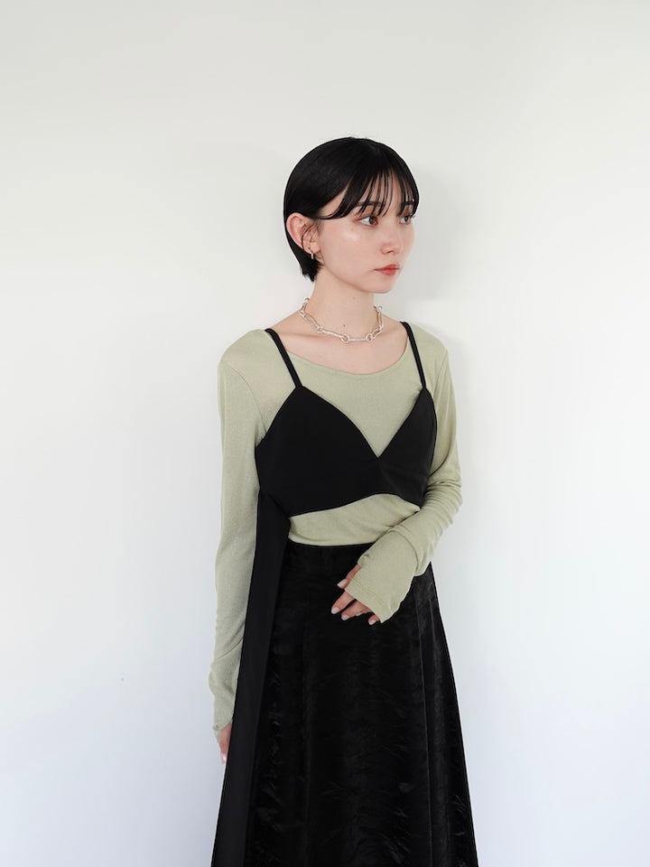 モデル身長:162cm / カラー:PaleGreen