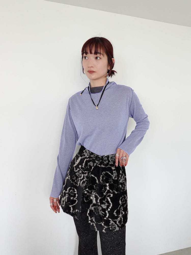 モデル身長:168cm / カラー:Lilac×Gray