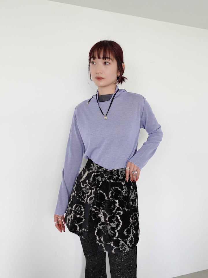 モデル身長:168cm / カラー:Lilac×Gray