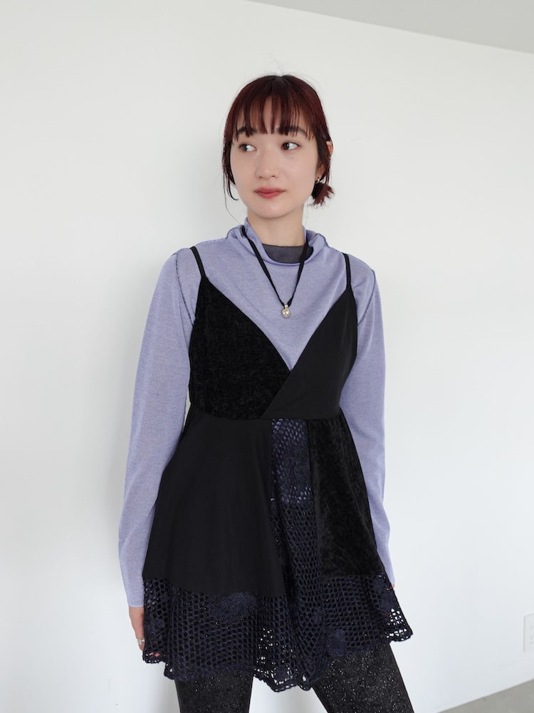 モデル身長:168cm / カラー:Lilac×Gray