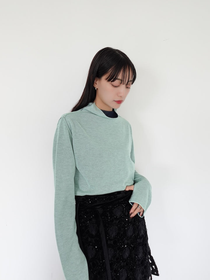 モデル身長:158cm / カラー:Mint×Navy