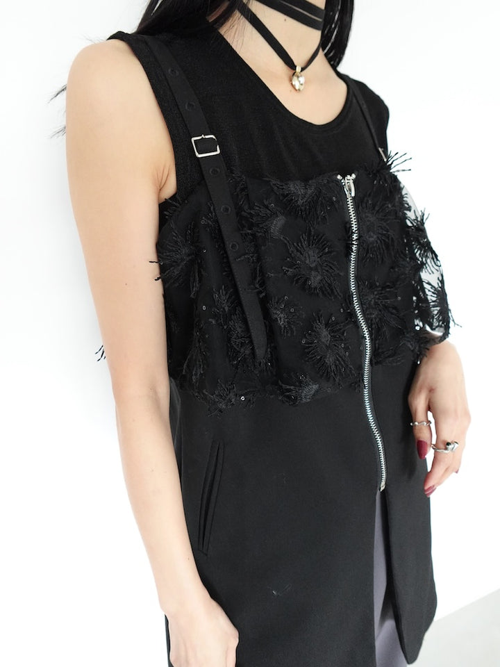 モデル身長:158cm / カラー:Black