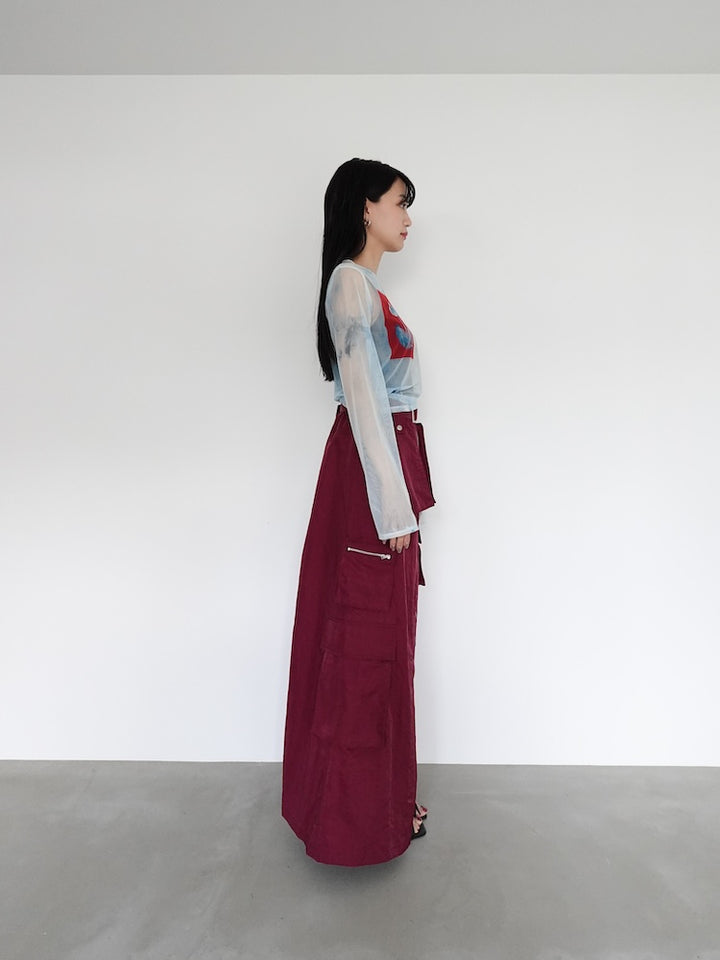 モデル身長:158cm / カラー:Bordeaux