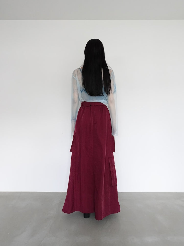 モデル身長:158cm / カラー:Bordeaux