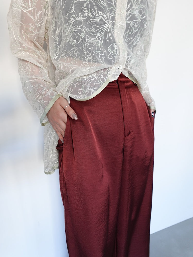 モデル身長:168cm / カラー:RedBrown