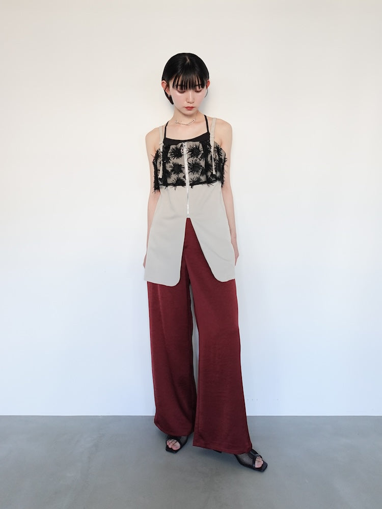 モデル身長:162cm / カラー:RedBrown