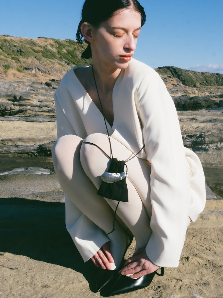 カラー:SIlver (ブラックの巾着が付属します)