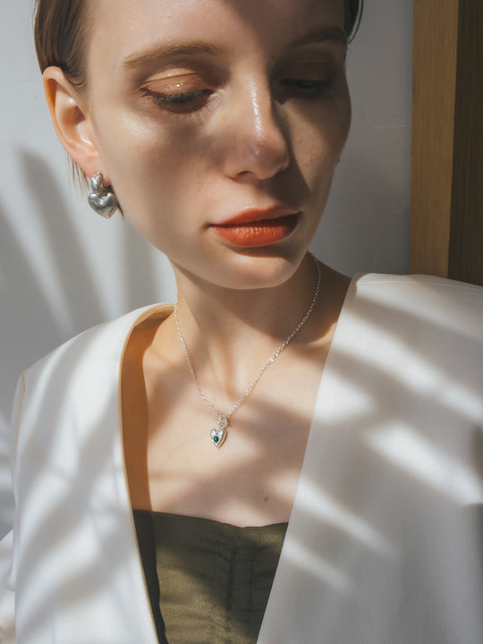 カラー:Silver × Malachite (Green)