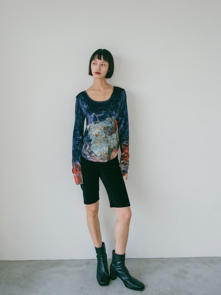 Velour Art Print Top｜ベロアTシャツ – MARTE