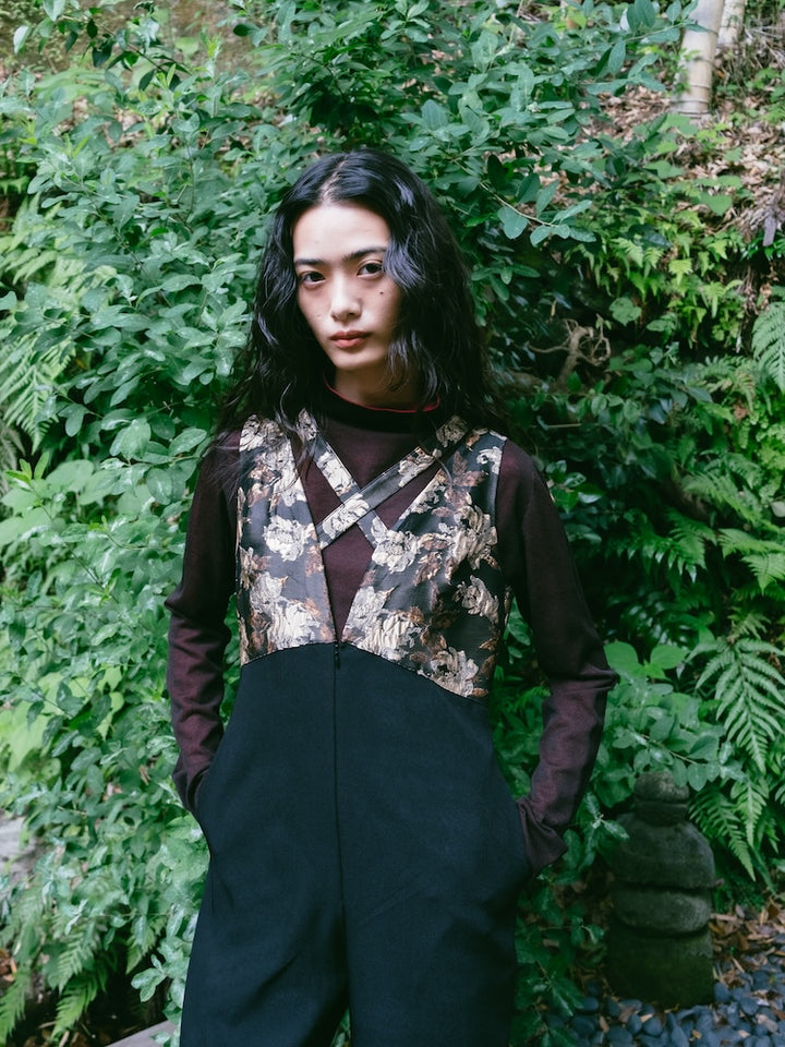 モデル身長:170cm / カラー:Black×Brown