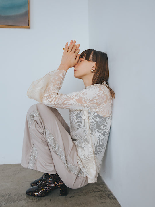 モデル身長:174cm / カラー:Ivory