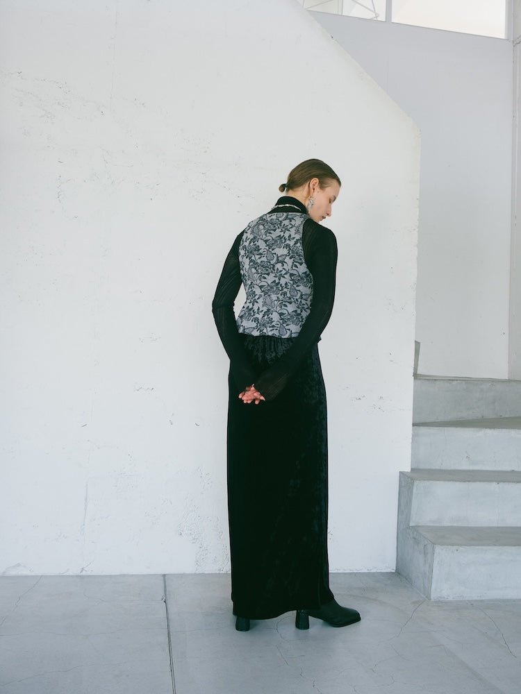 モデル身長:171cm / カラー:Black / サイズ:S,M