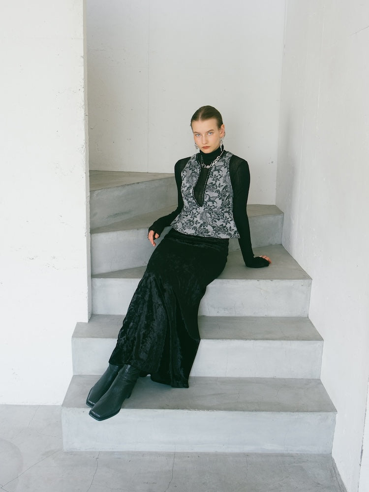 モデル身長:171cm / カラー:Black / サイズ:S,M