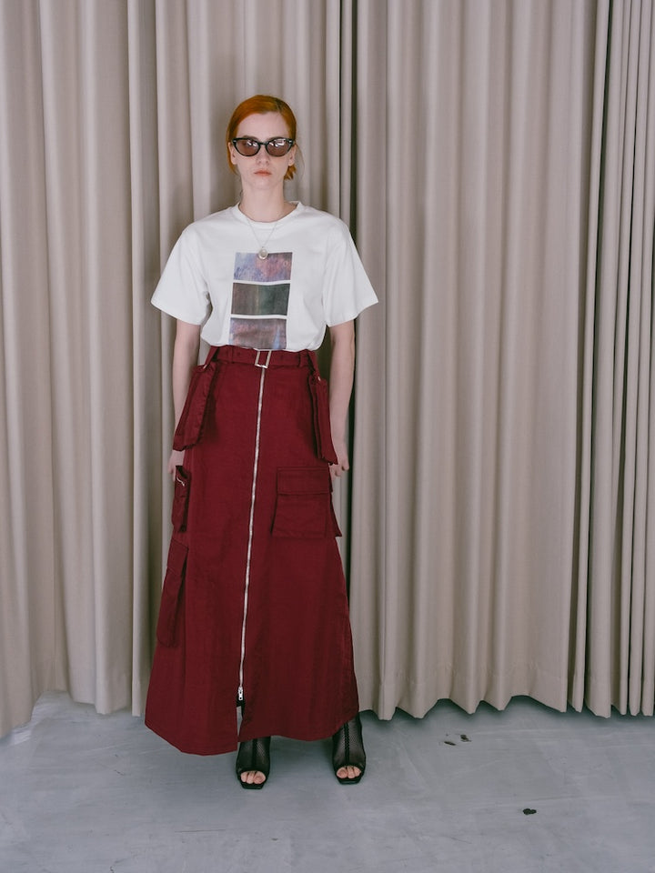 モデル身長:170cm / カラー:Bordeaux