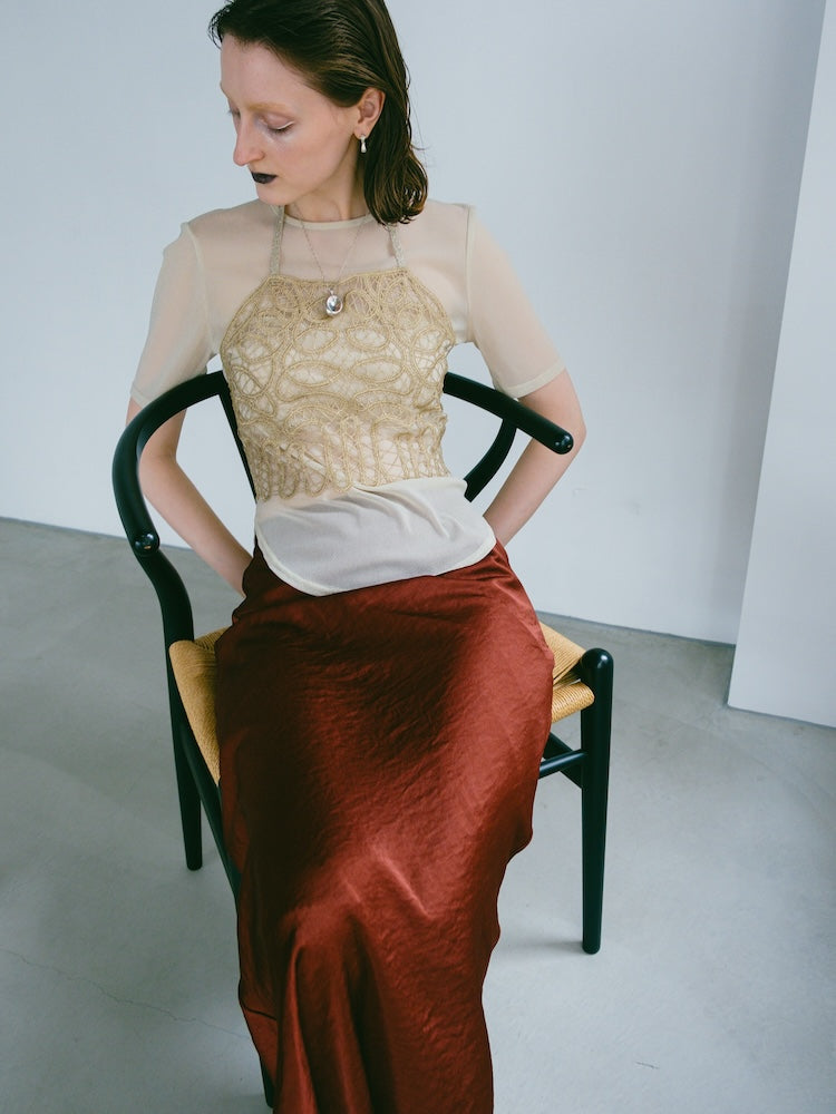 モデル身長:177cm / カラー:RedBrown / モデル着用サイズ:Mサイズ