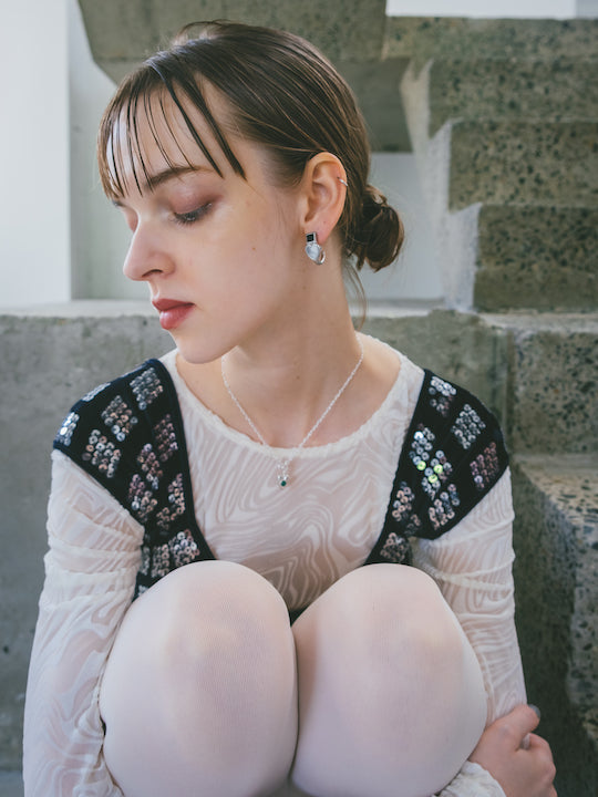 カラー:Silver × Onyx × Howlite (Black × White)