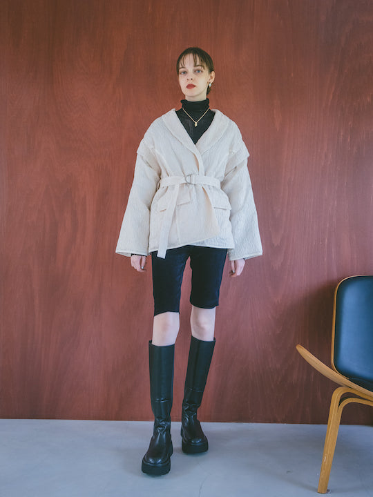 モデル身長:175cm / カラー:Ivory