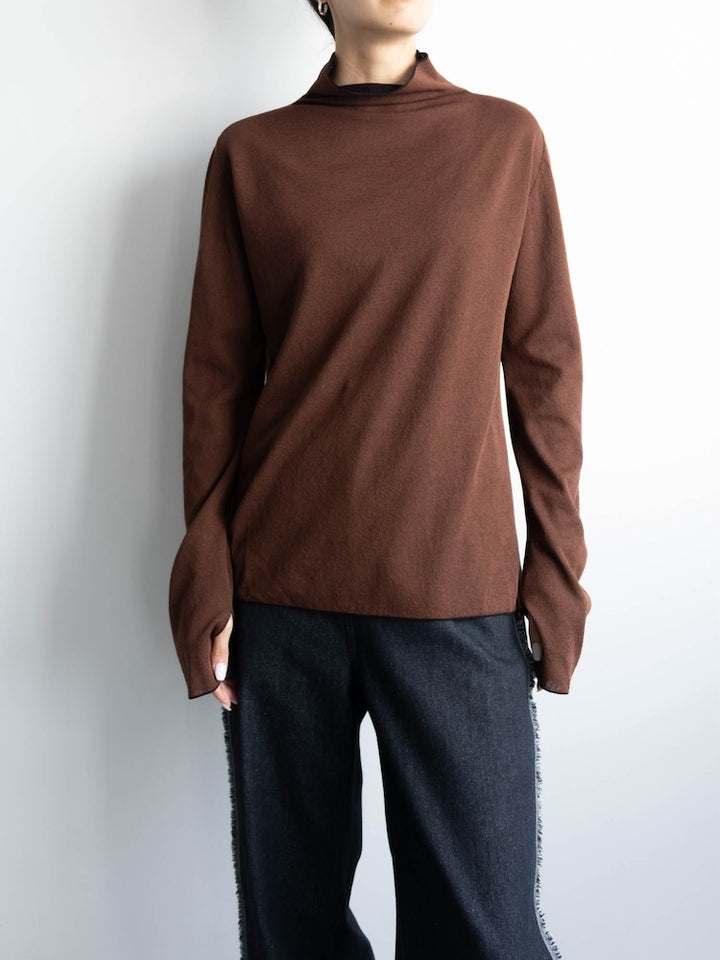 モデル身長:170cm / カラー:Black×Brown