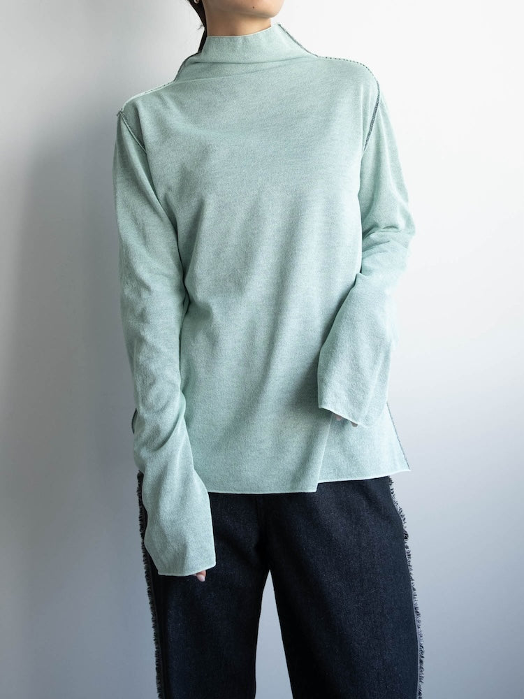 モデル身長:158cm / カラー:Mint×Navy