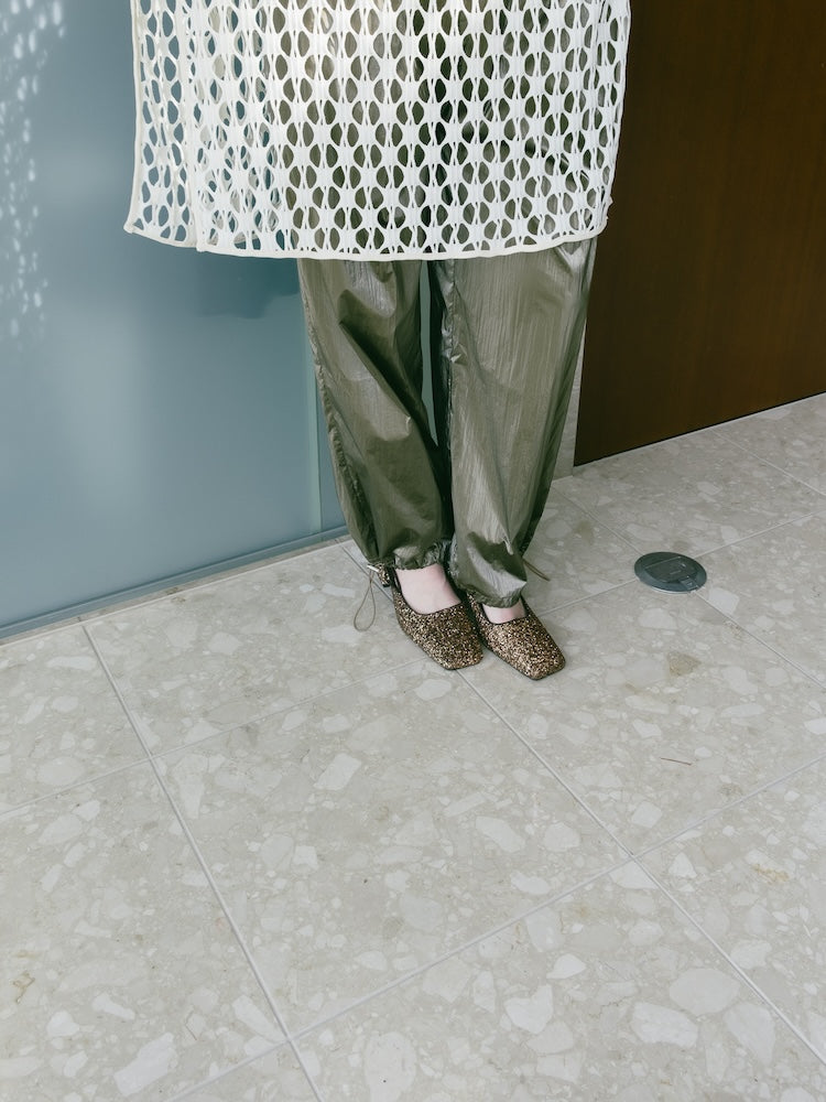 【WEB限定】Glitter Sling Back Pumps