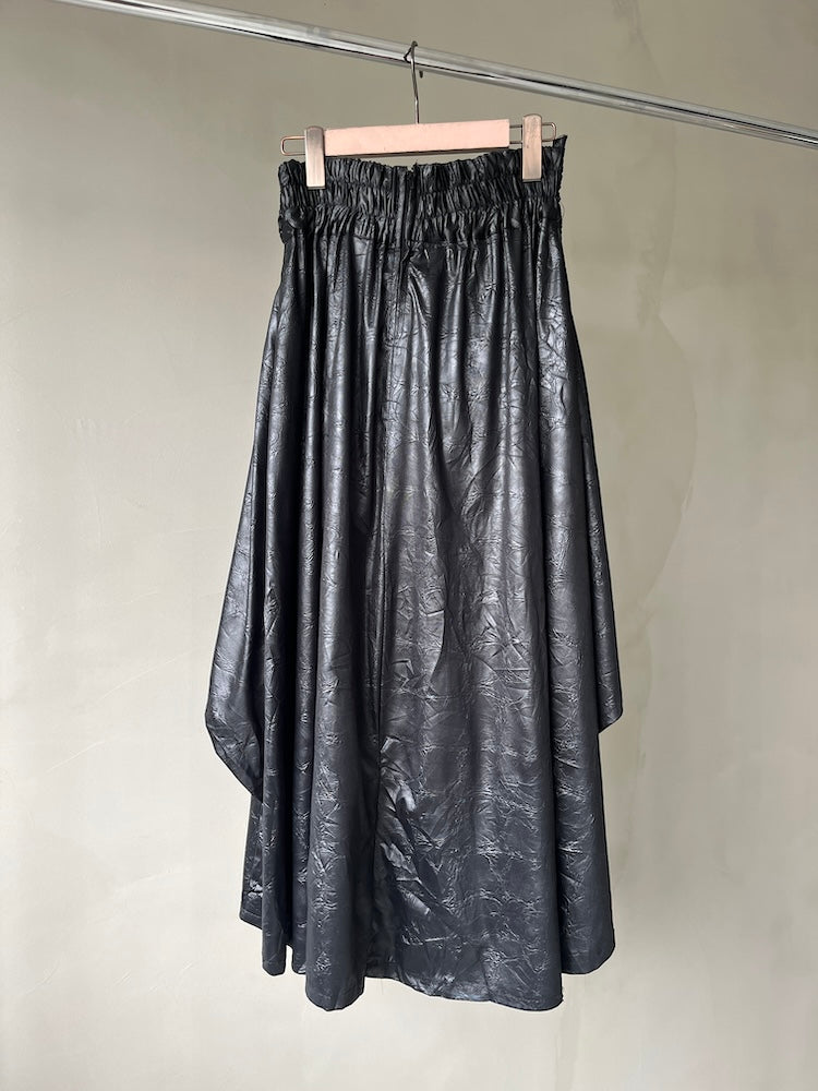 80s Belt Design Black Skirt