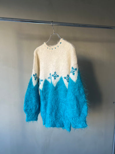 80s Bicolor Winter Knit