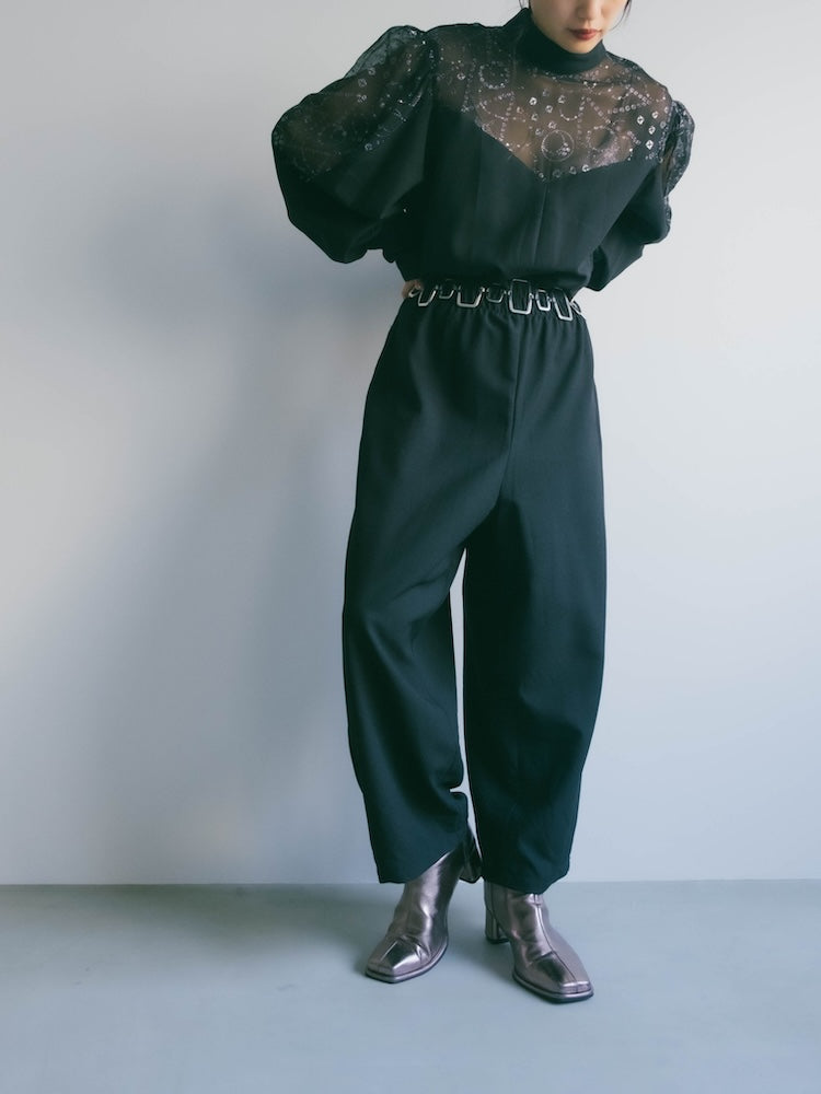 サロペット・オーバーオール・オールインワン MARTE 80s Polyester LamePrint All-in-one 80s Polyester Lame Print All-in-one – MARTE