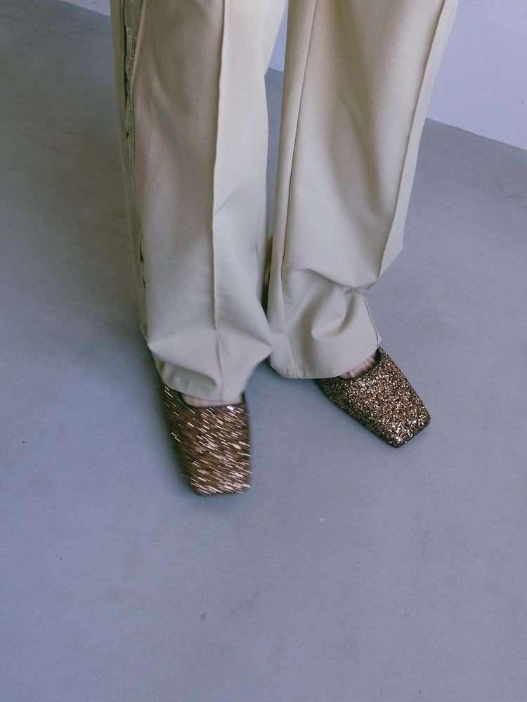 【WEB限定】Glitter Sling Back Pumps