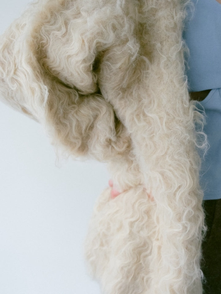 【11月お届け】Carl Shaggy Knit Cardigan