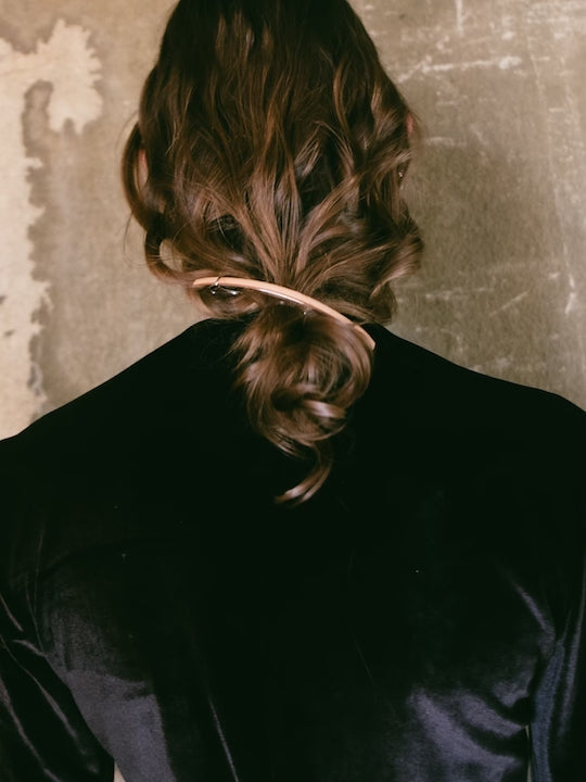 Leather Line Barrete