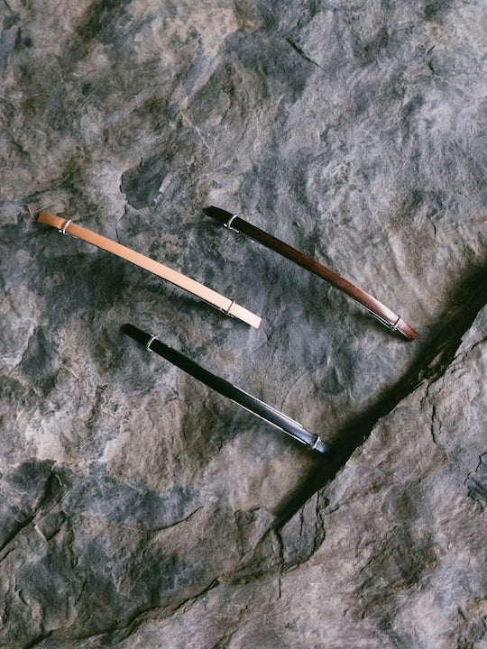 Leather Line Barrete