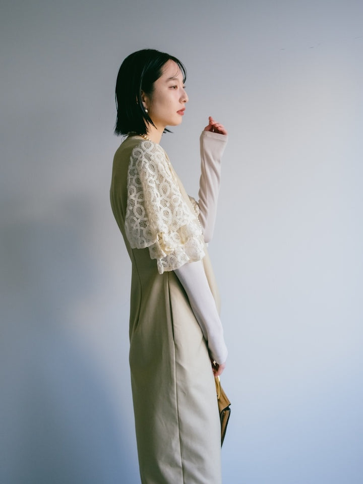 モデル身長:165cm / カラー:Beige