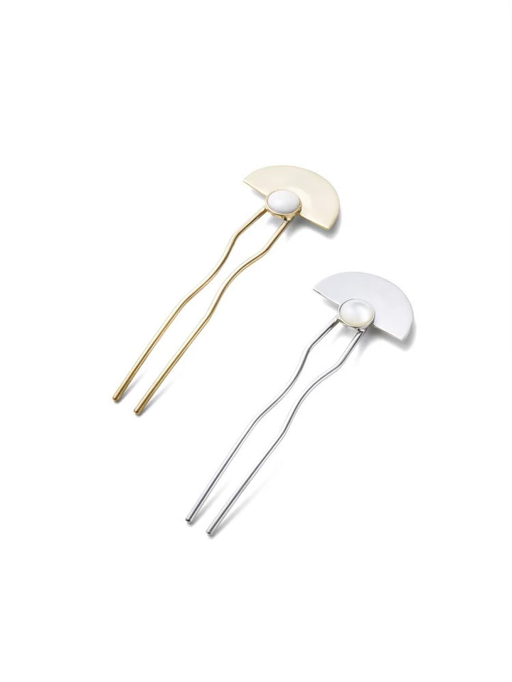 Moon Stone Hair Fork