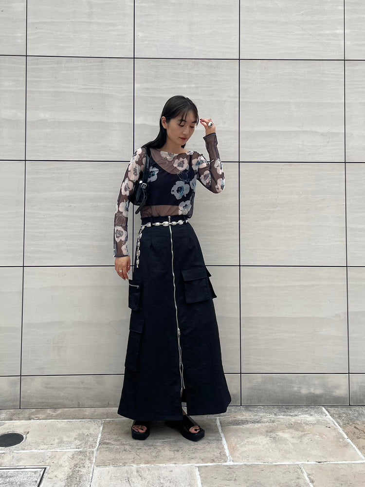Sheer Top / Floating Flower – MARTE