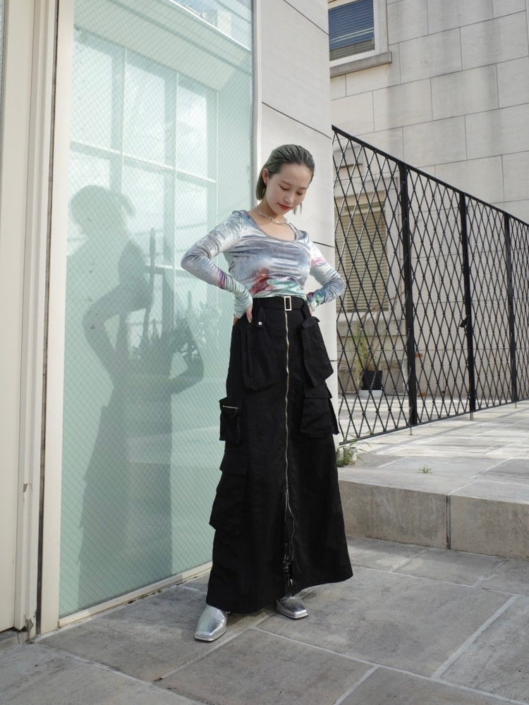 Velour Art Print Top｜ベロアTシャツ – MARTE
