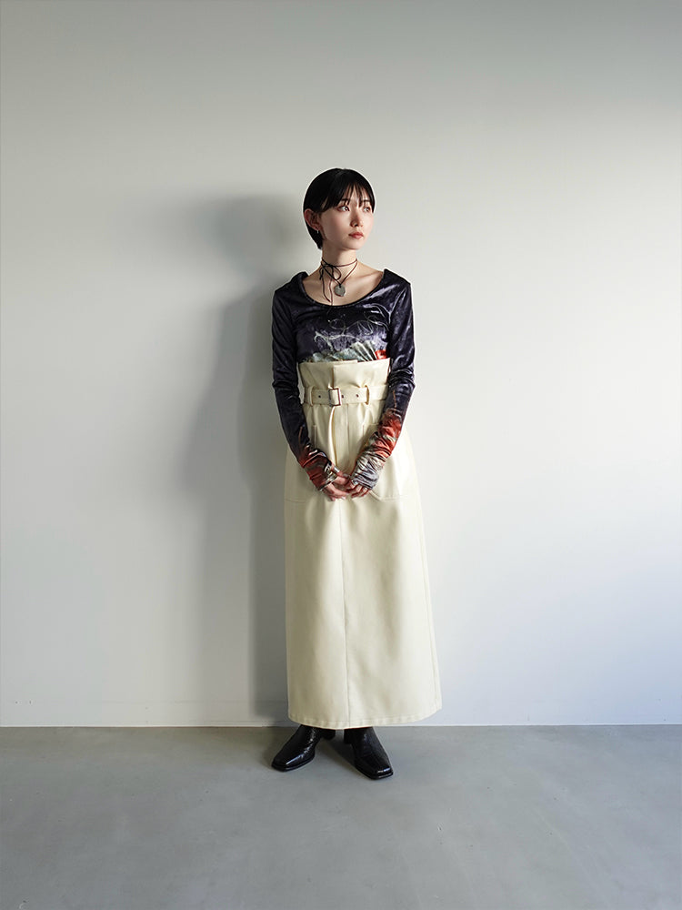 Velour Art Print Top｜ベロアTシャツ – MARTE