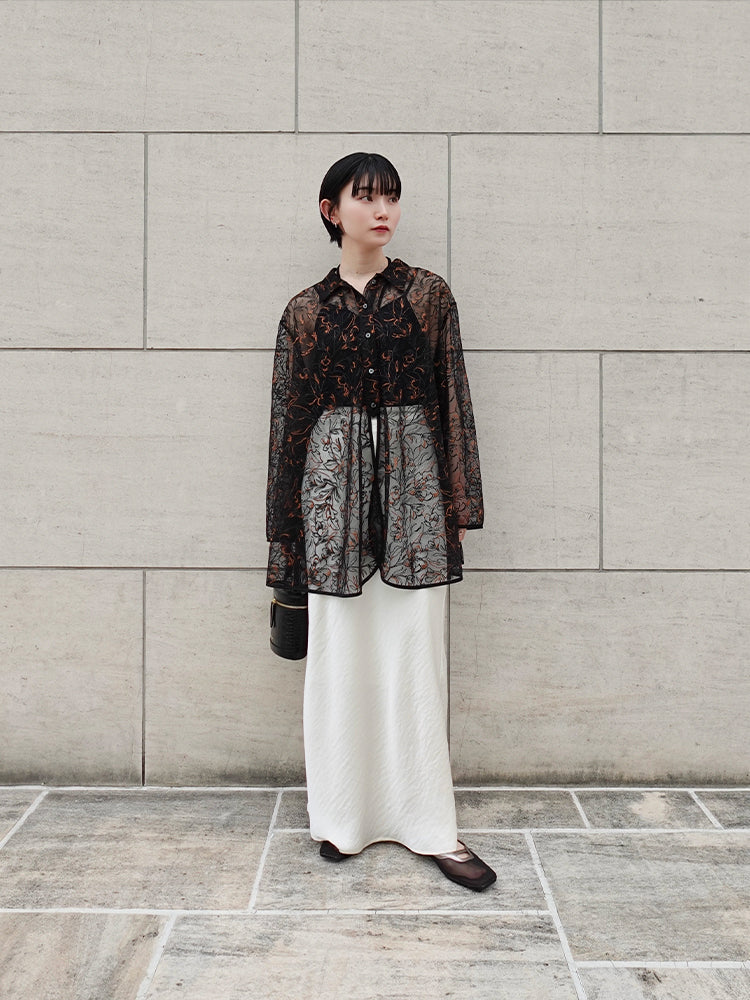 Piping Lace Over Shirt｜パイピングレースシャツ– MARTE