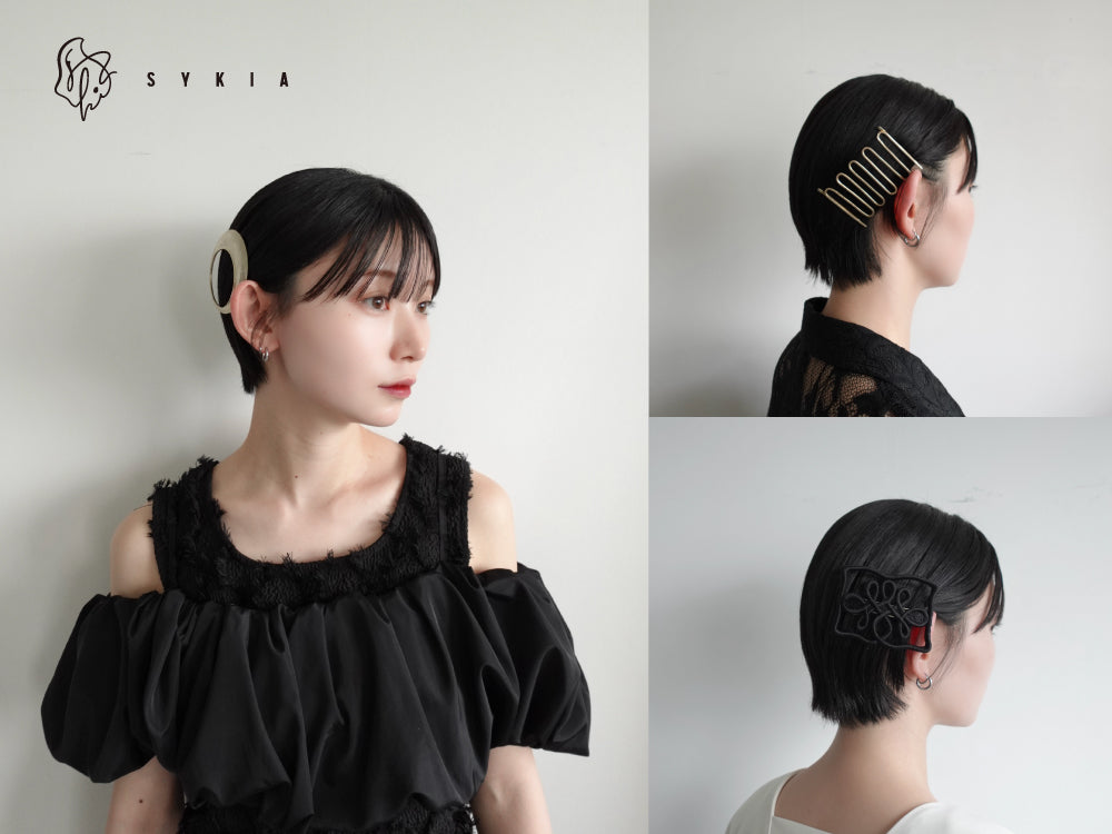 ワンタッチで簡単｜ショートヘアの方におすすめのヘアアクセ