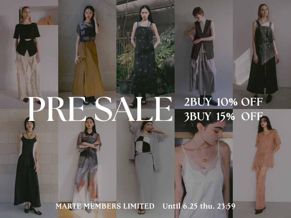 会員限定 PRE SALE スタート