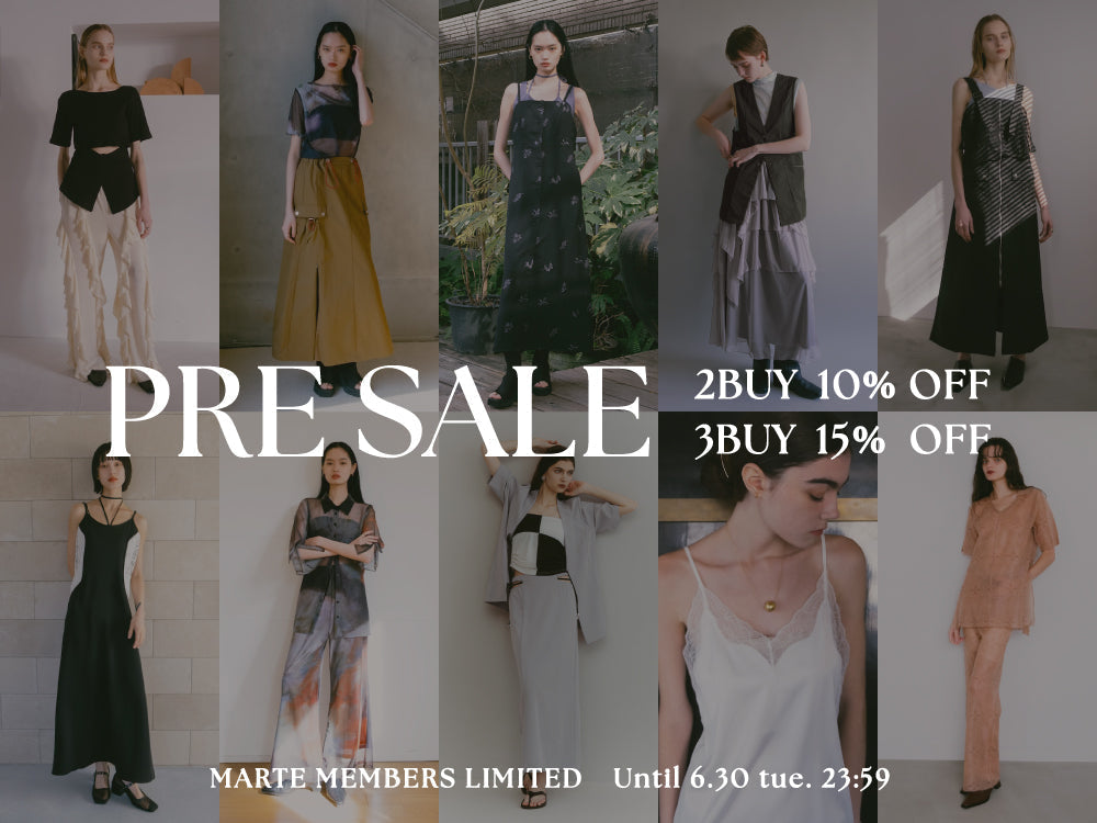 会員限定 PRE SALE
